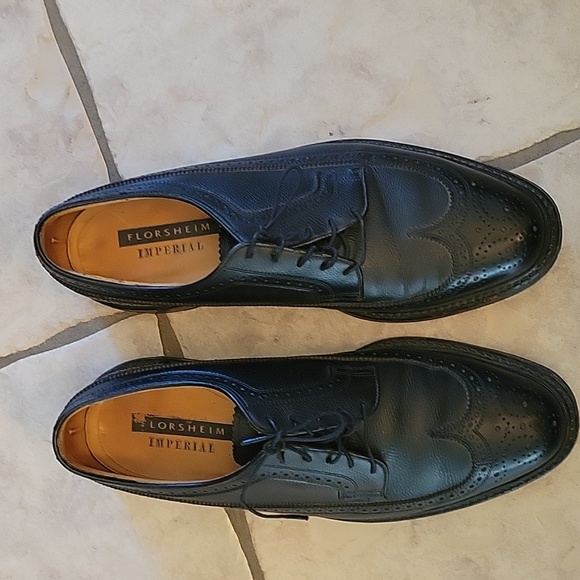 Florsheim Men's Black Leather Dress Shoes - Picture 2 of 6